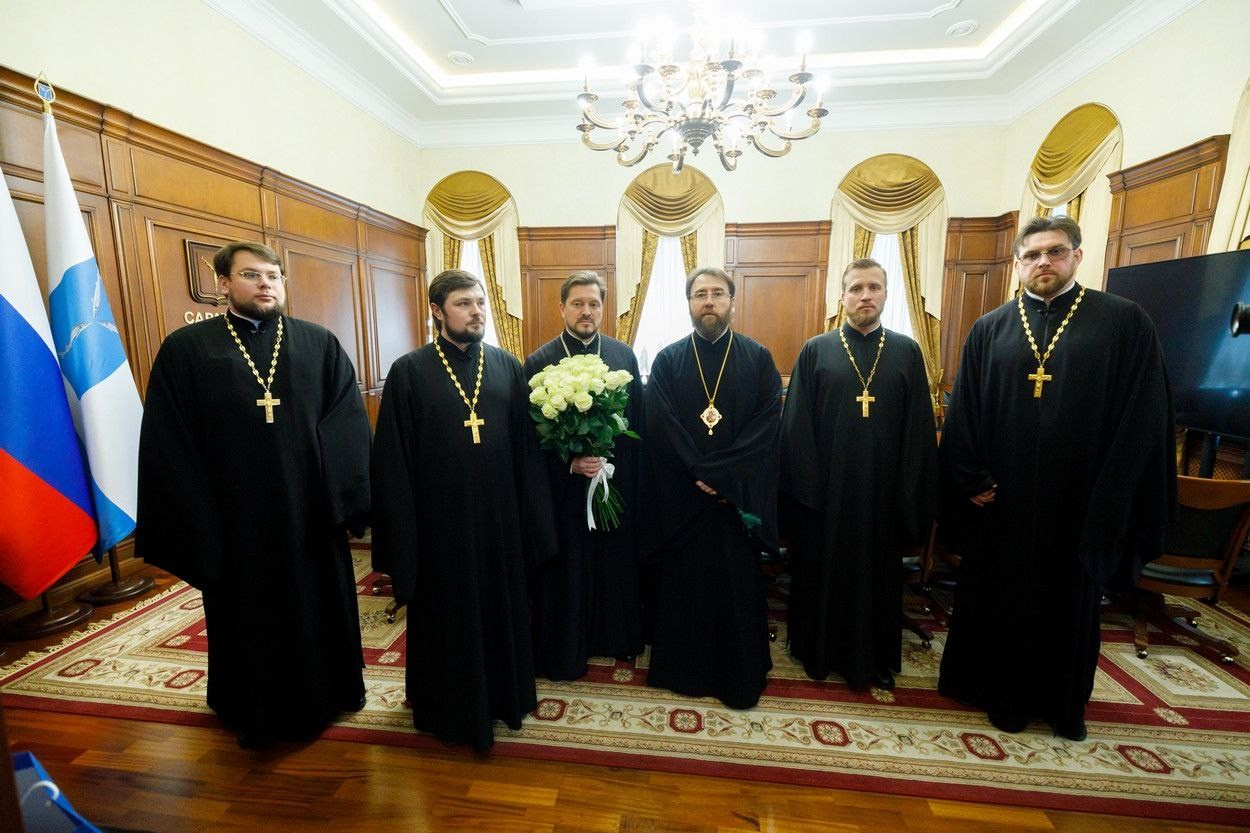 МИТРОПОЛИТ ИГНАТИЙ ПОЗДРАВИЛ С ИЗБРАНИЕМ НОВОГО ГЛАВУ ГОРОДА САРАТОВА. Саратовское Северо-Западное благочиние