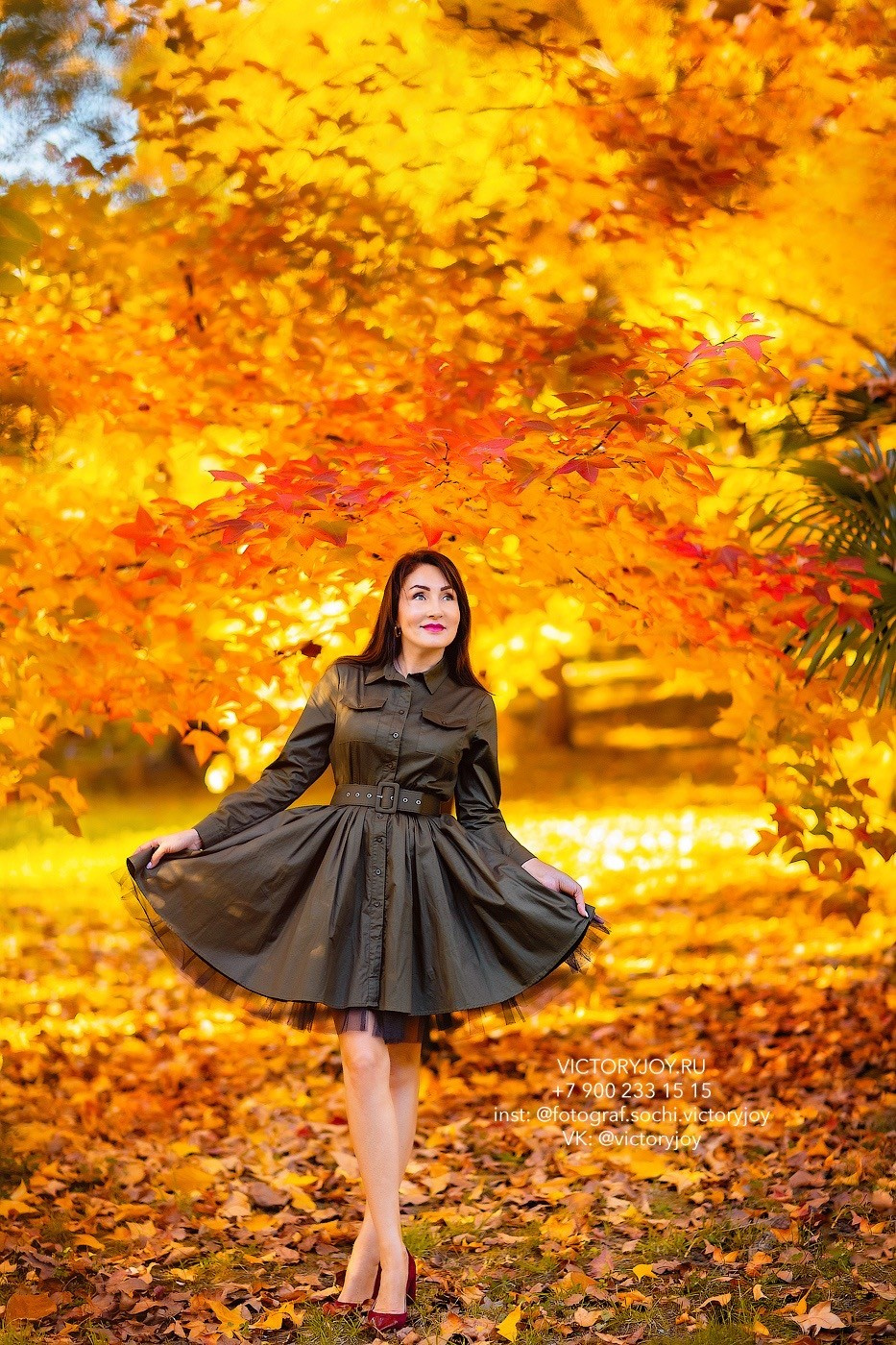 Женский портрет на природе в Сочи. Профессиональный фотограф в Сочи Виктория Джой. Обучение