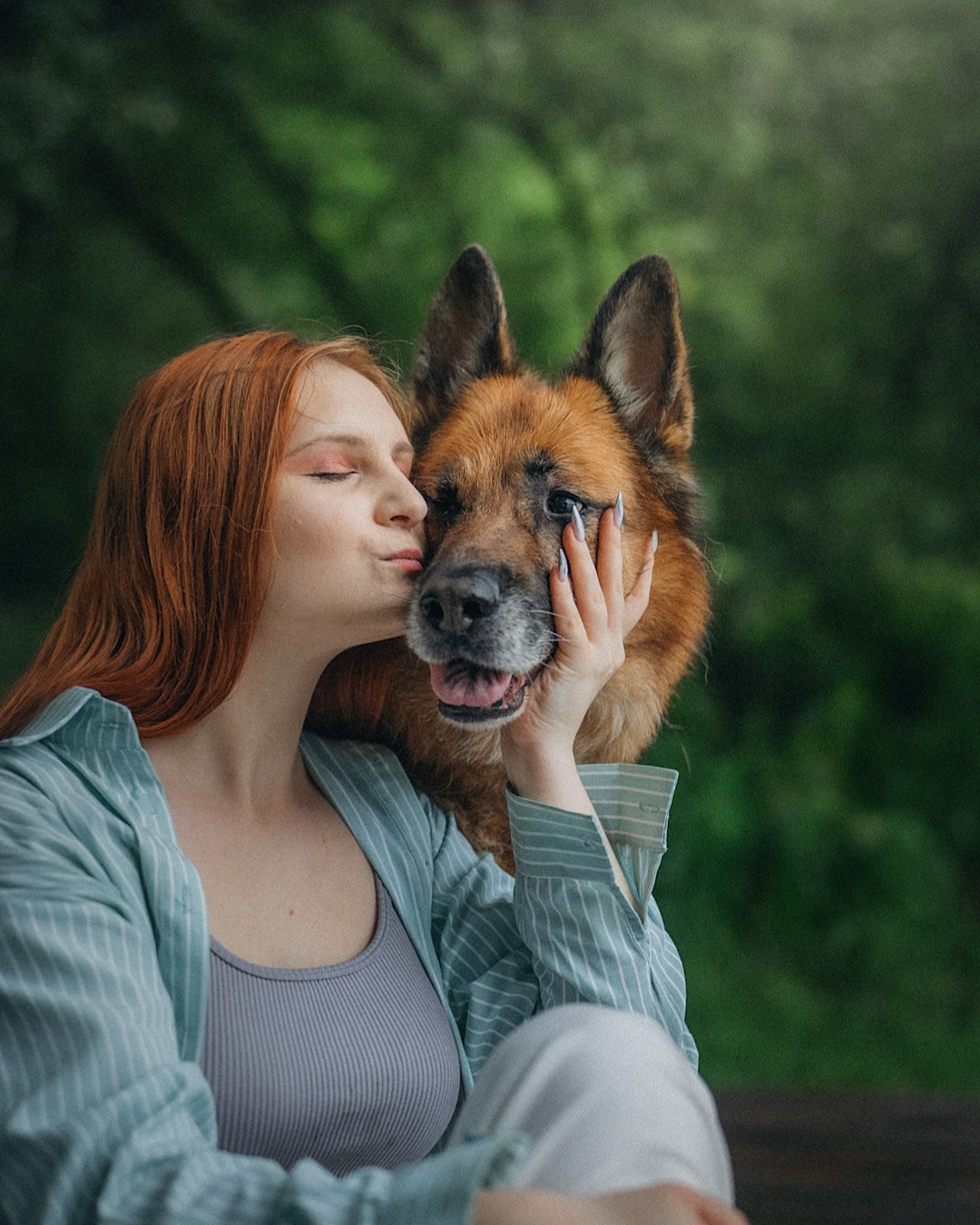 Вика и Фрея. Фотограф анималист в Москве и Санкт-Петербурге Свиридова Анна