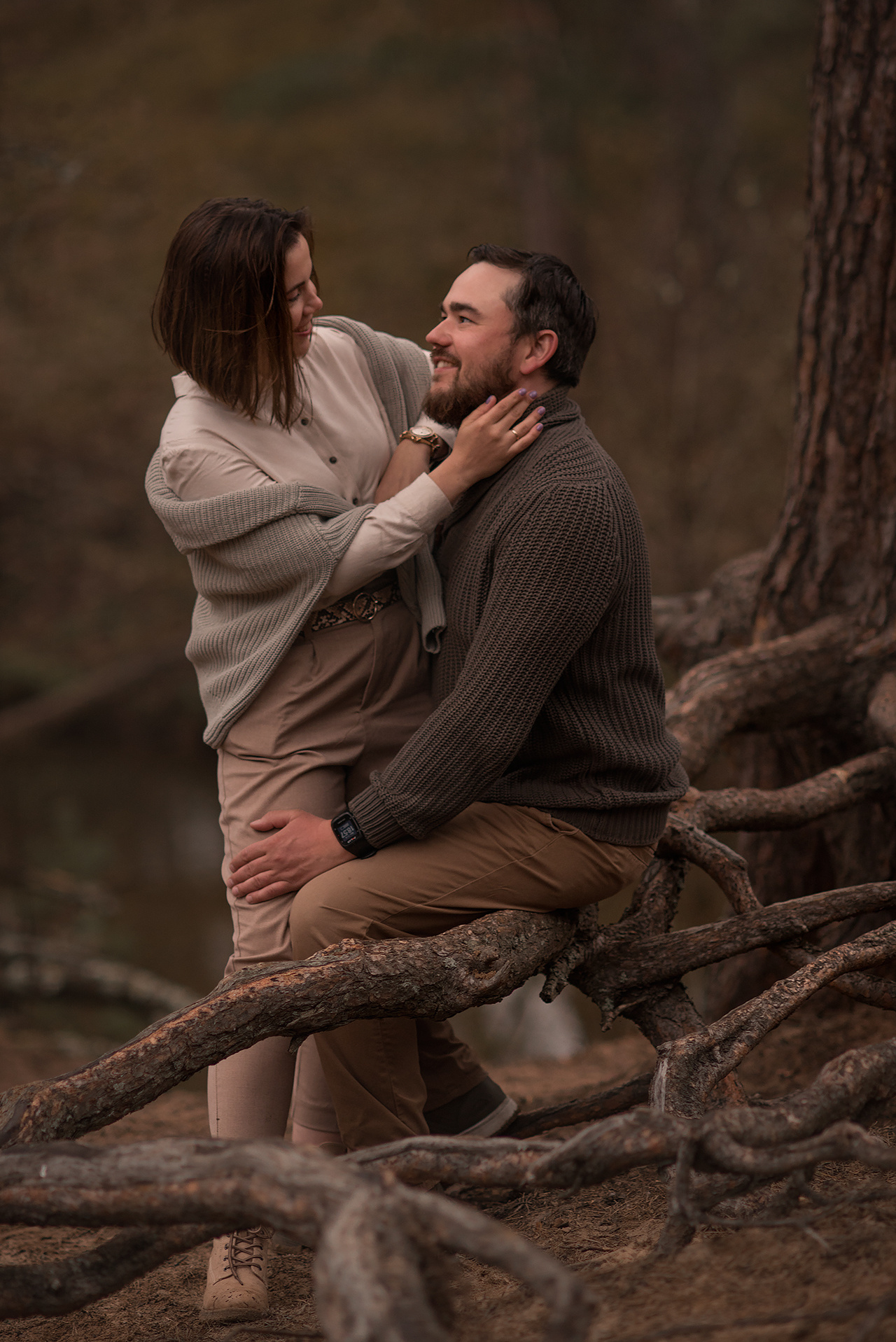 Фотосессия в сосновом лесу Сестрорецка. Фотограф Юлия Кондратьева