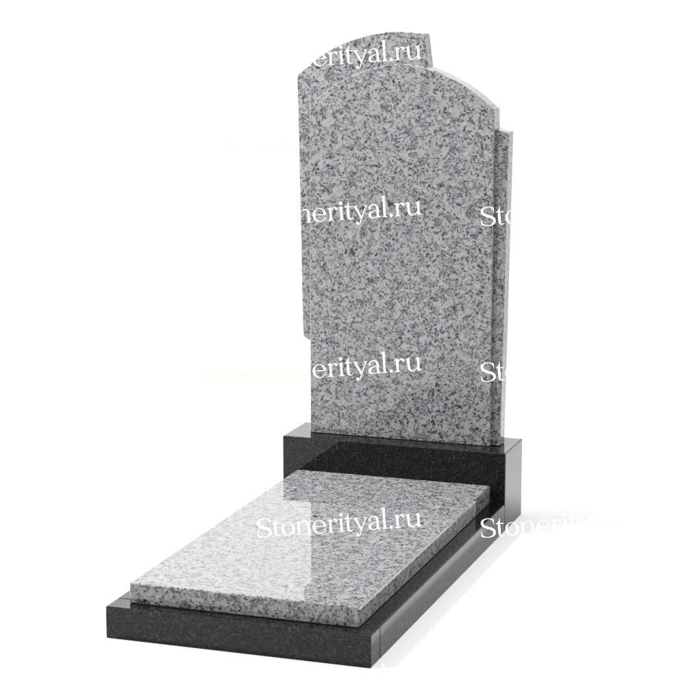 Комбинированные памятники на одного. Изготовление и установка памятников в Москве и МО