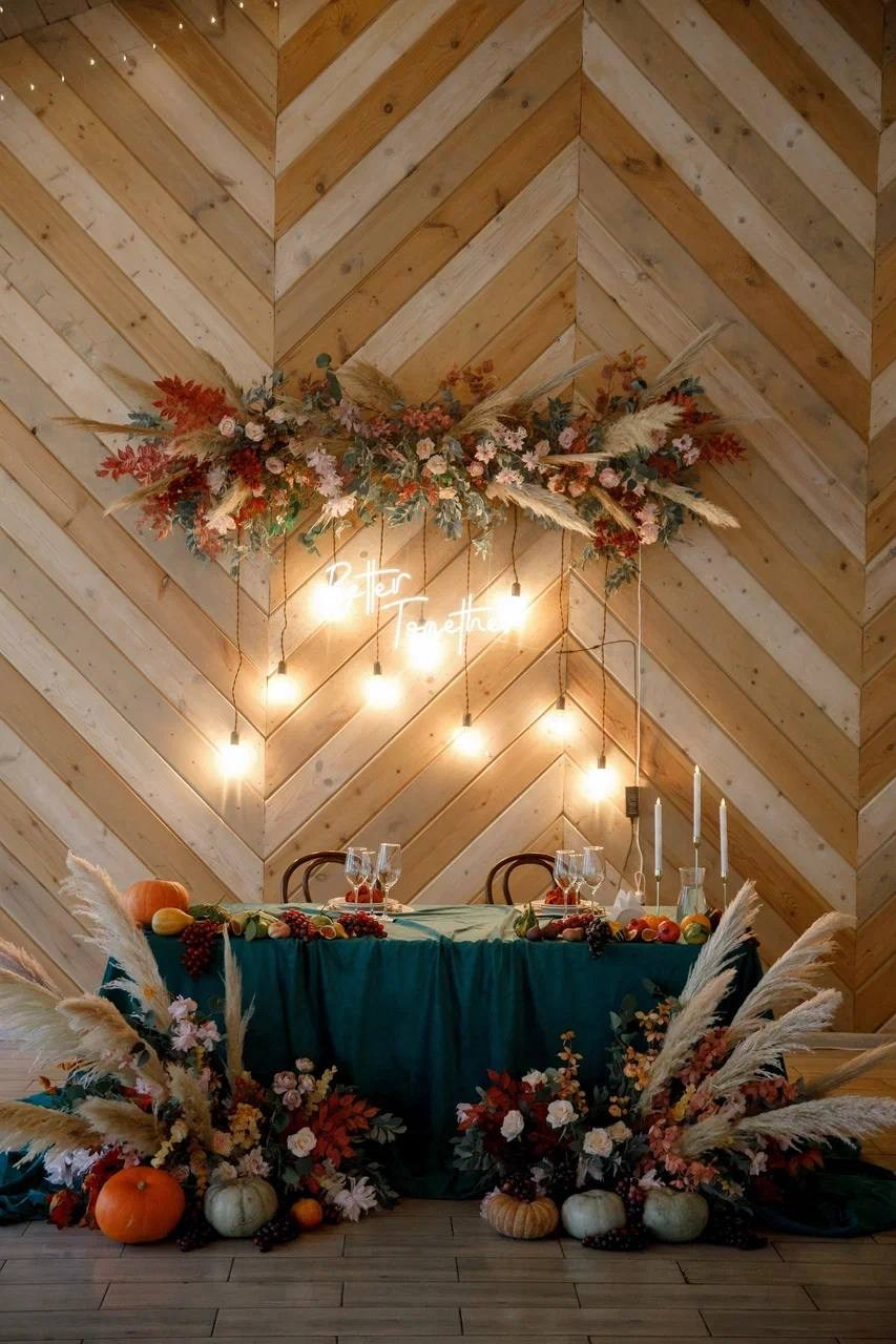 Яркий декор с использованием фруктов и овощей. Подрядчики и друзья сети свадебных площадок House for wedding