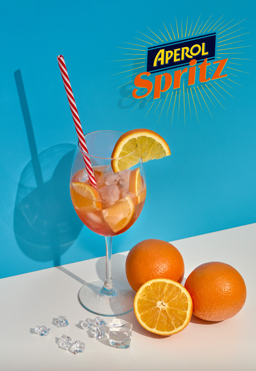Aperol Spritz, Фотосъемка для рекламного буклета.