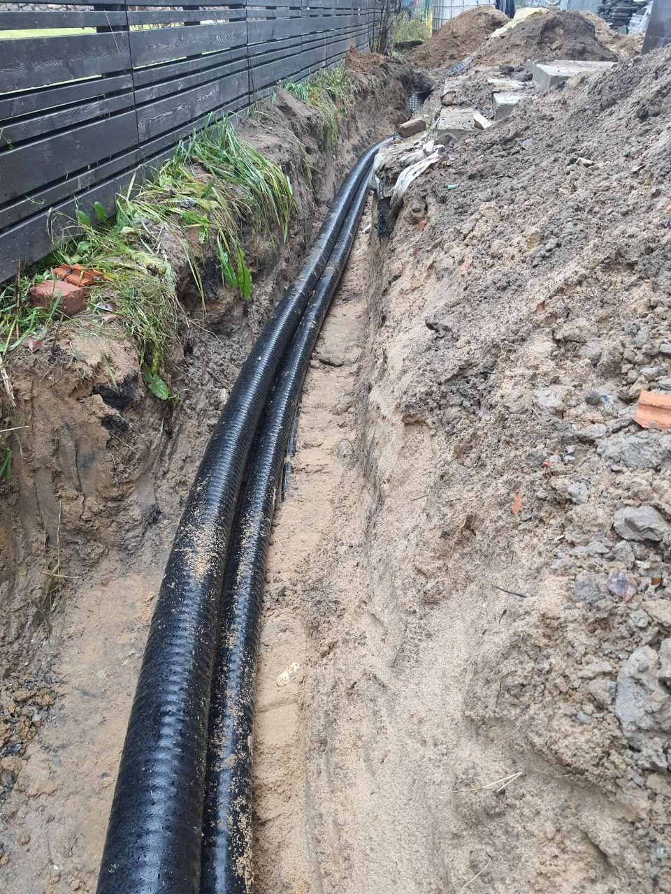 Скважина, ввод воды в дом. Первая Инженерная СПб