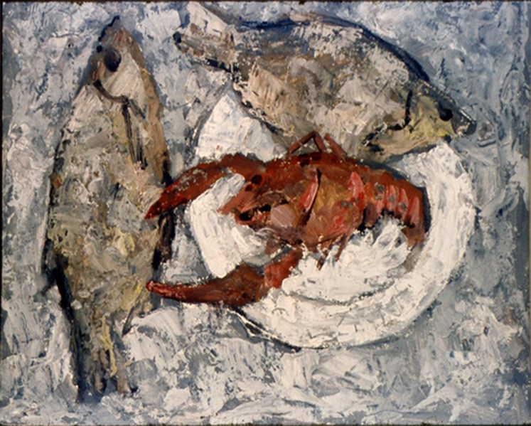 «Рак и две рыбы» 1971 год Тульский музей изобр. иск. Художник Величко Вадим Семёнович