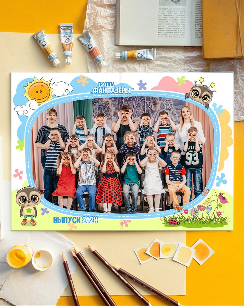 Фотоальбом «Совята». Детская выездная фотостудия