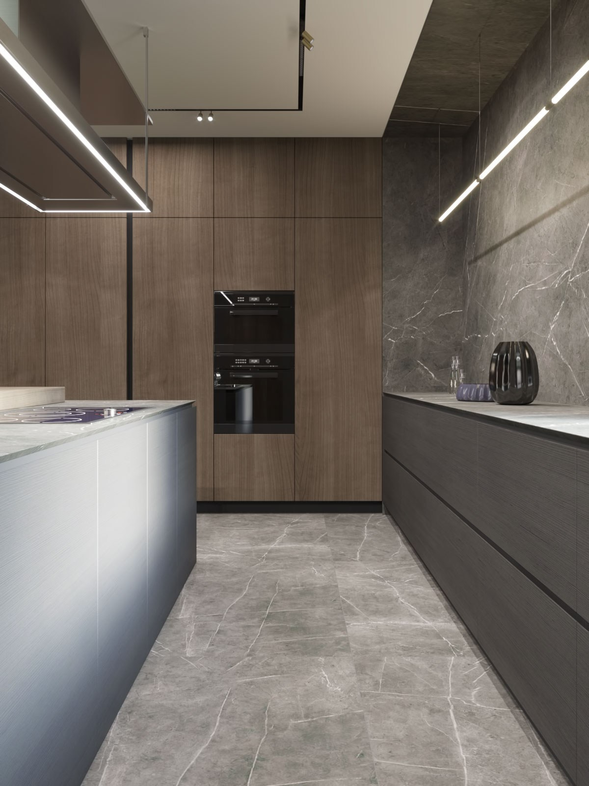 ЗАГОРОДНЫЙ ДОМ RUS / коттедж, 433 м². Rezells Architects — студия дизайна жилых и коммерческих интерьеров