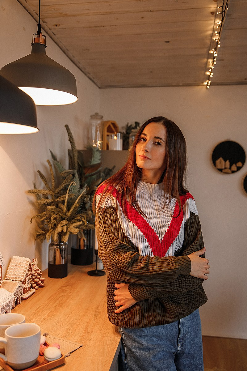 Зимняя фотосессия в студии. Фотограф Олеся Жомер