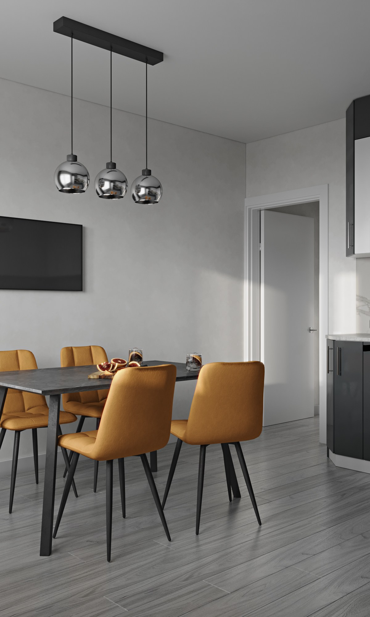 «Черно-белая история». Студия интерьерной визуализации «ЛИНИИ»