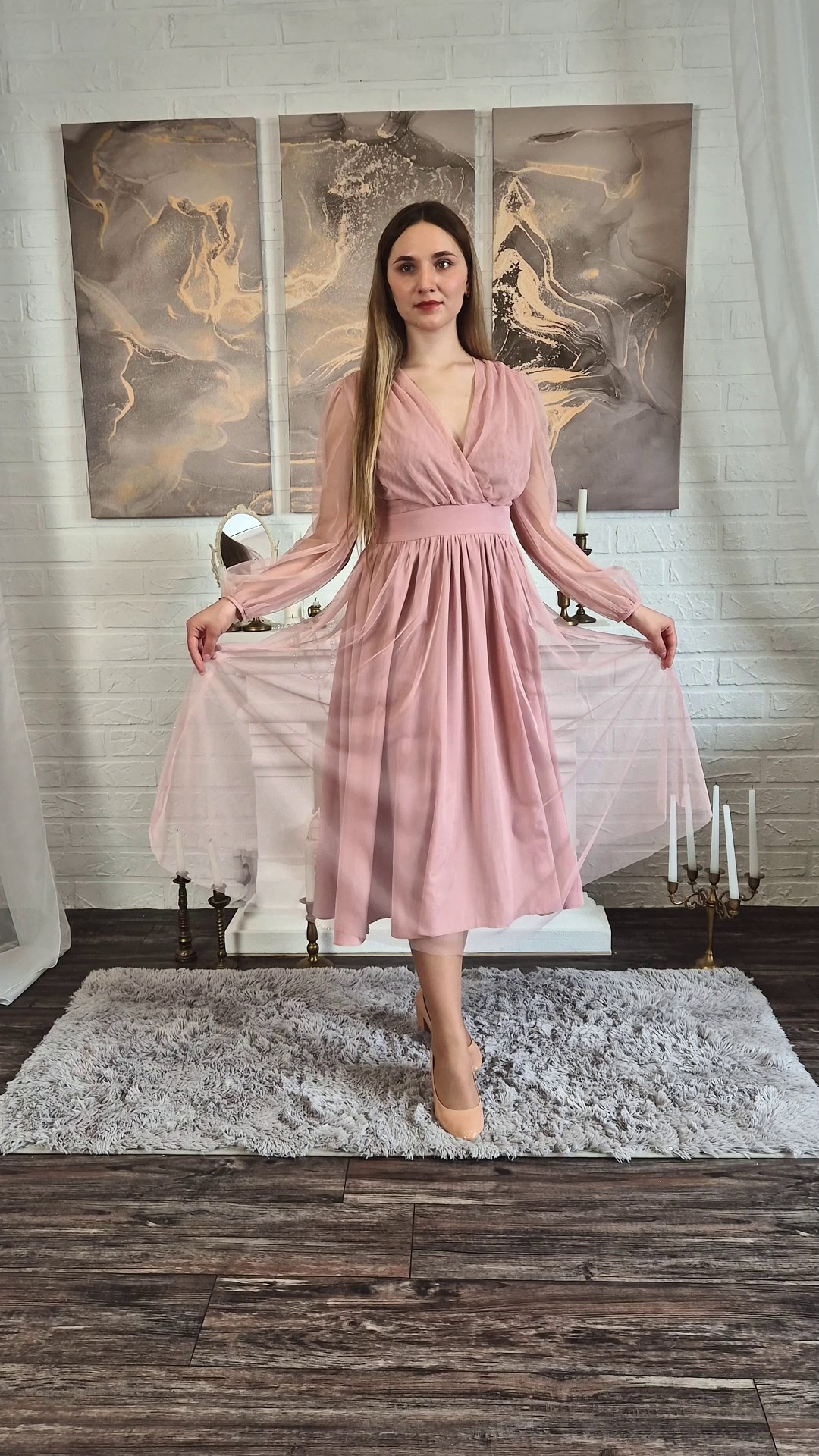 Миди платья. Интерьерная фотостудия Background в Омске