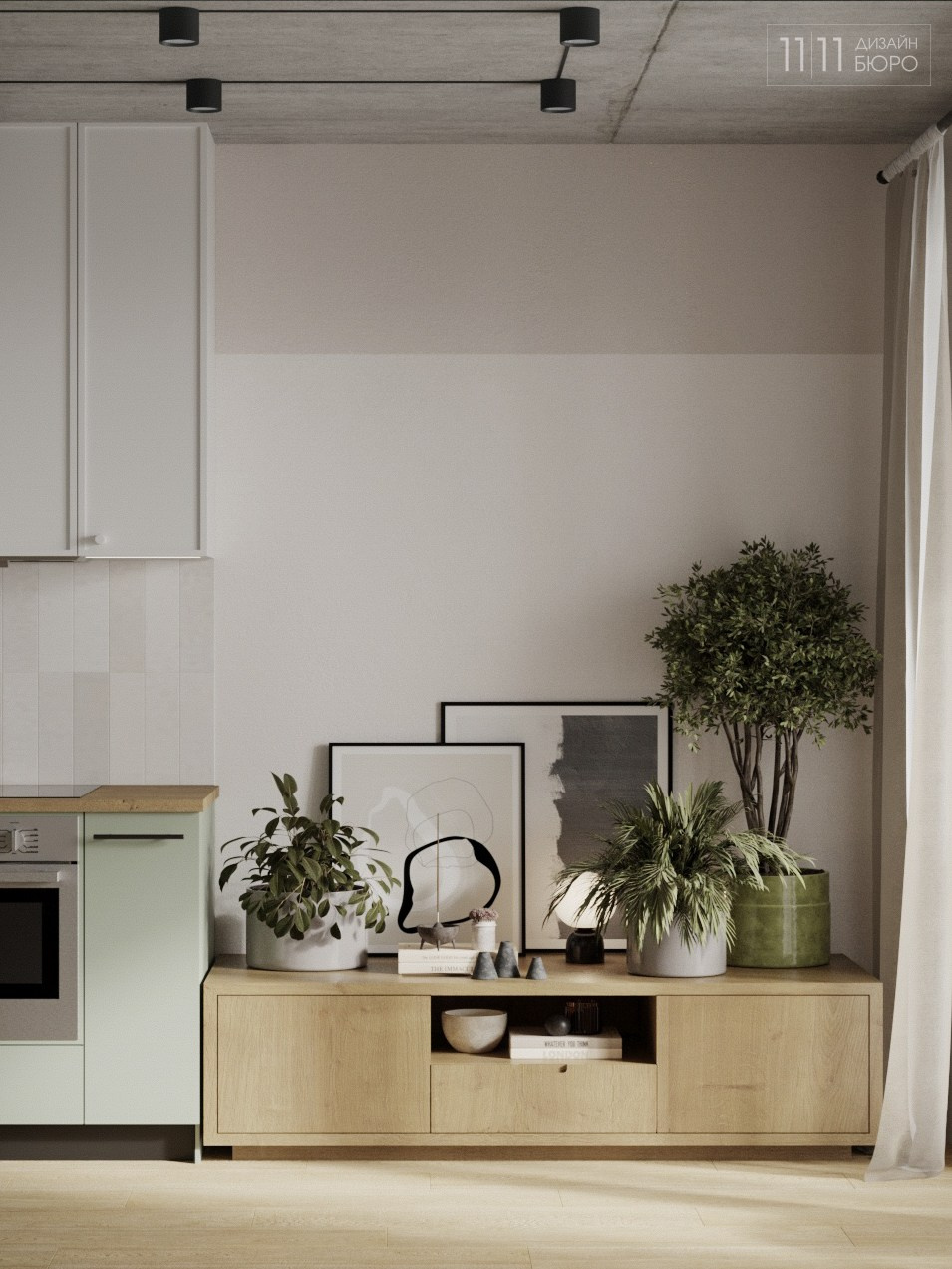 «Спокойная эклектика» — проект небольшой квартиры с яркой прихожей. Дизайн-бюро 11/11, дизайн интерьера с индивидуальным подходом во Владивостоке