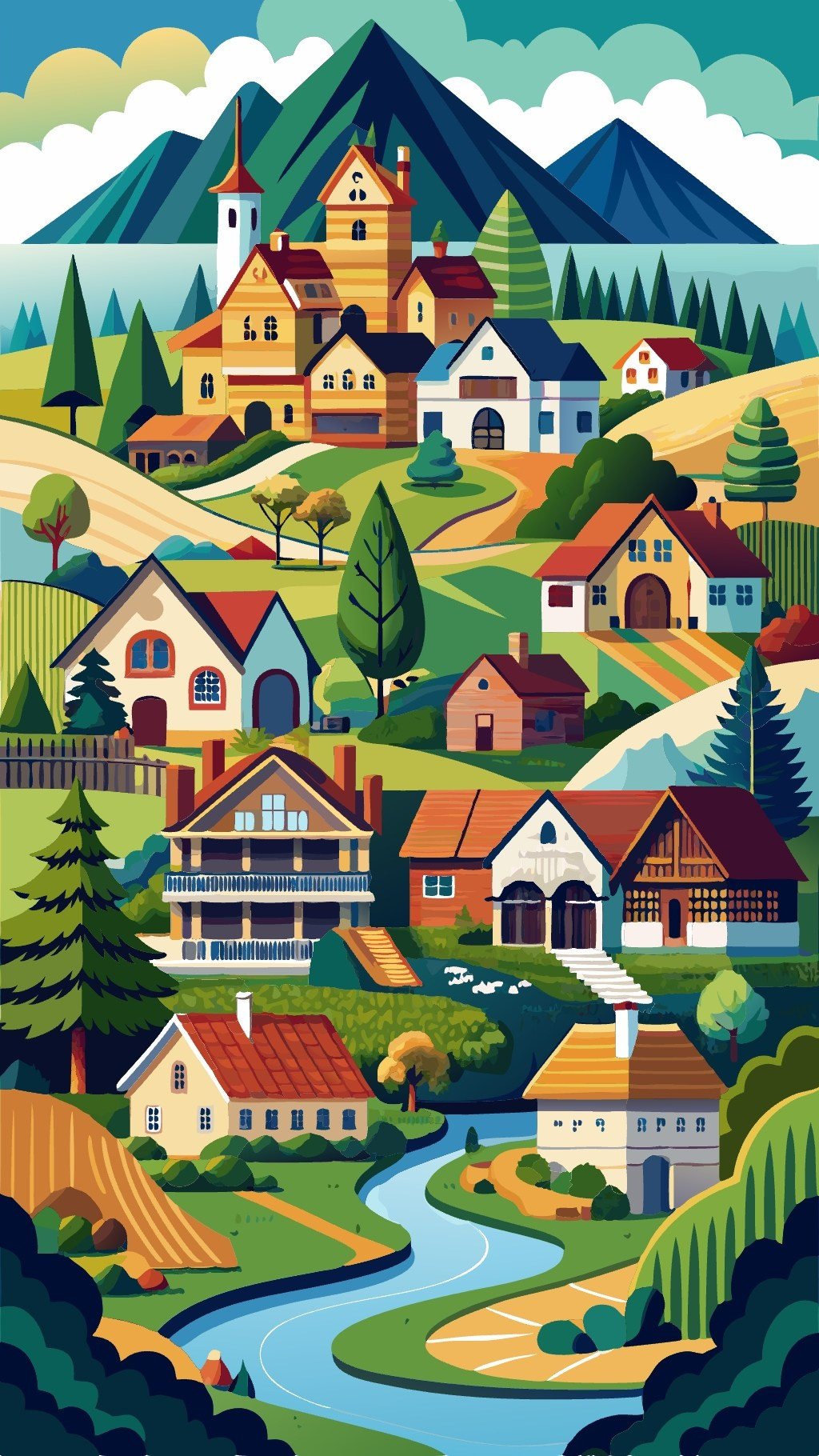 Иллюстрации совместно с ИИ. Grom Design