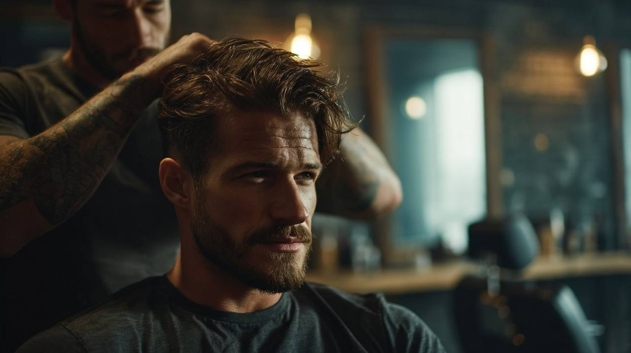 Визуальная концепция для барбершопа. Ekaterina Kiral — Visual Branding & AI Creation