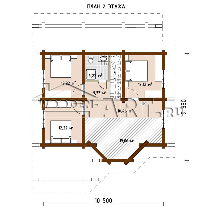 «Дмитровка» 209 кв. м. Проекты деревянных домов