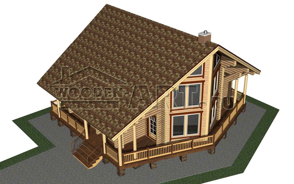 «Парус» 255 кв. м. Проекты деревянных домов