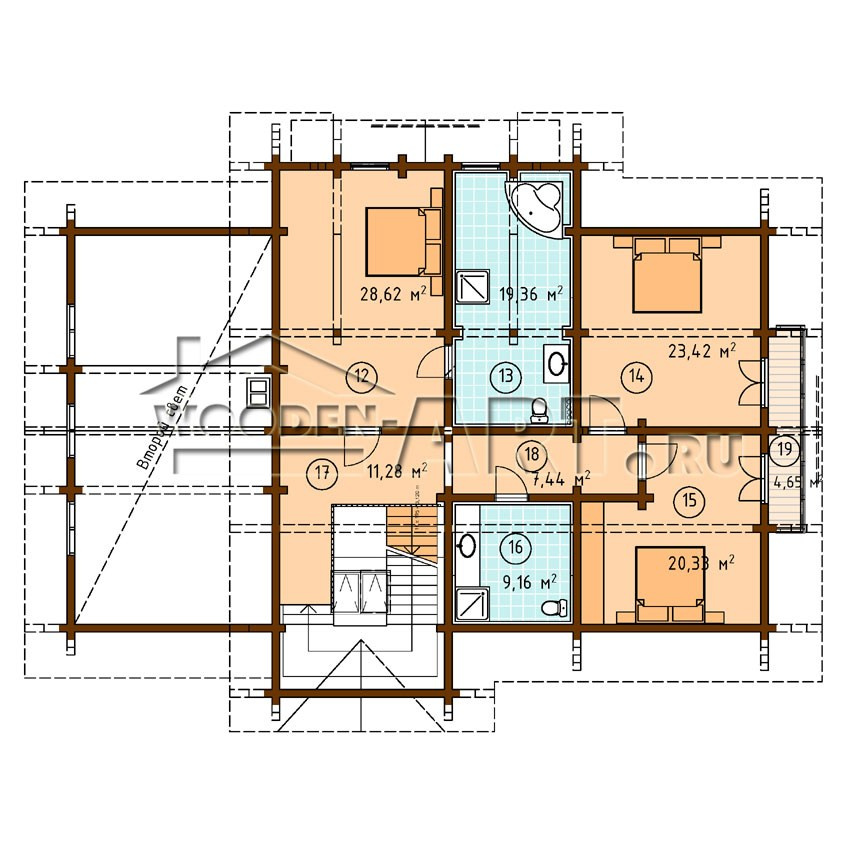 «Каменка» 366 кв. м. Проекты деревянных домов