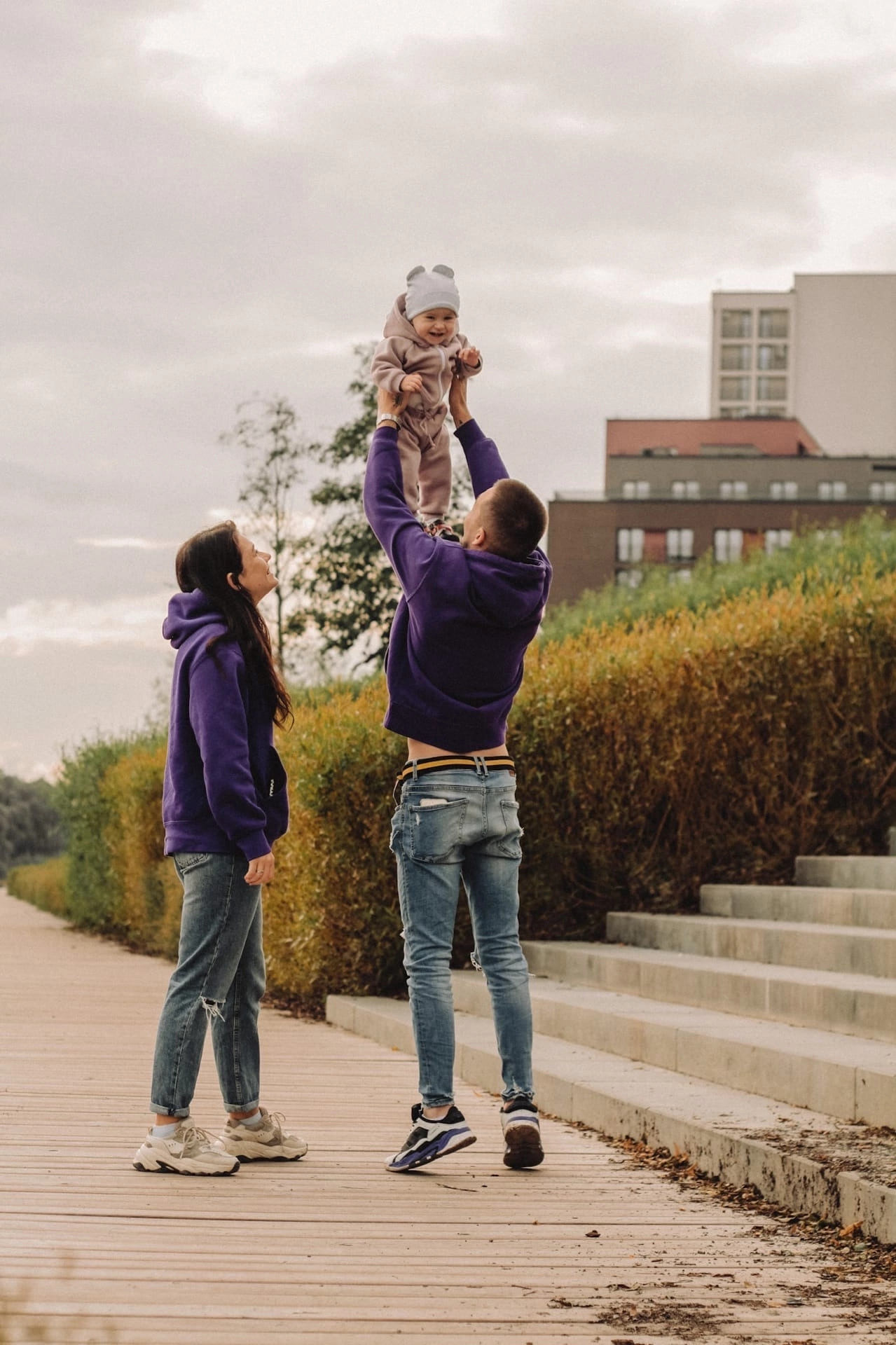 Анечка с папой и мамой. Семейный фотограф Полина Легачева