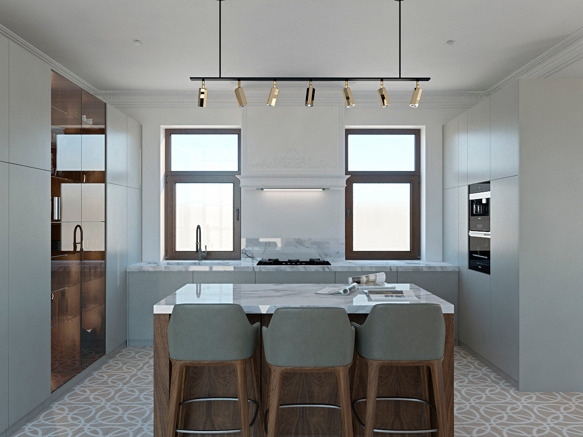 Коттедж г. Старая Русса на стадии проектирования. Дизайн интерьера в Пскове и Великом Новгороде