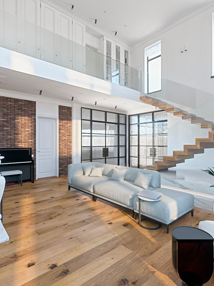 Коттедж г. Старая Русса на стадии проектирования. Дизайн интерьера в Пскове и Великом Новгороде