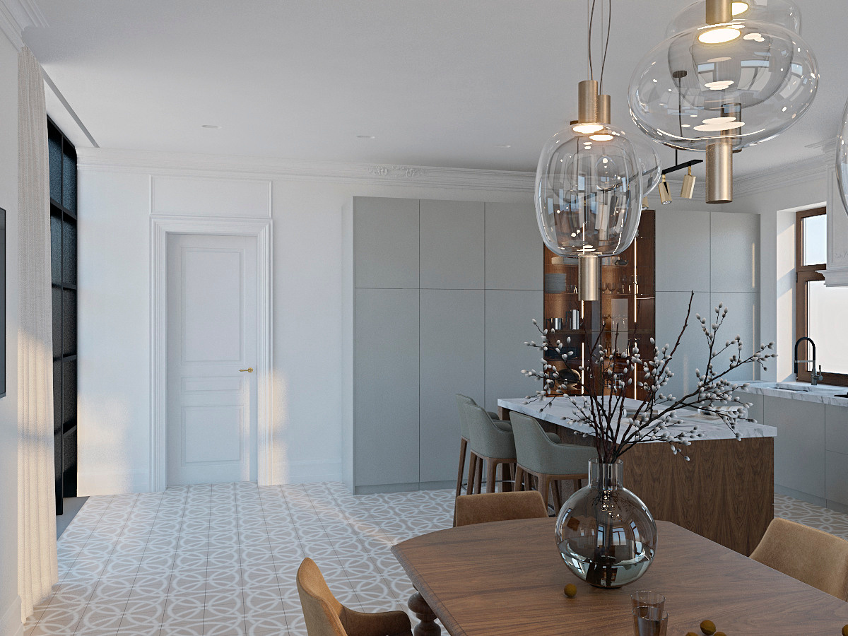 Коттедж г. Старая Русса на стадии проектирования. Дизайн интерьера в Пскове и Великом Новгороде