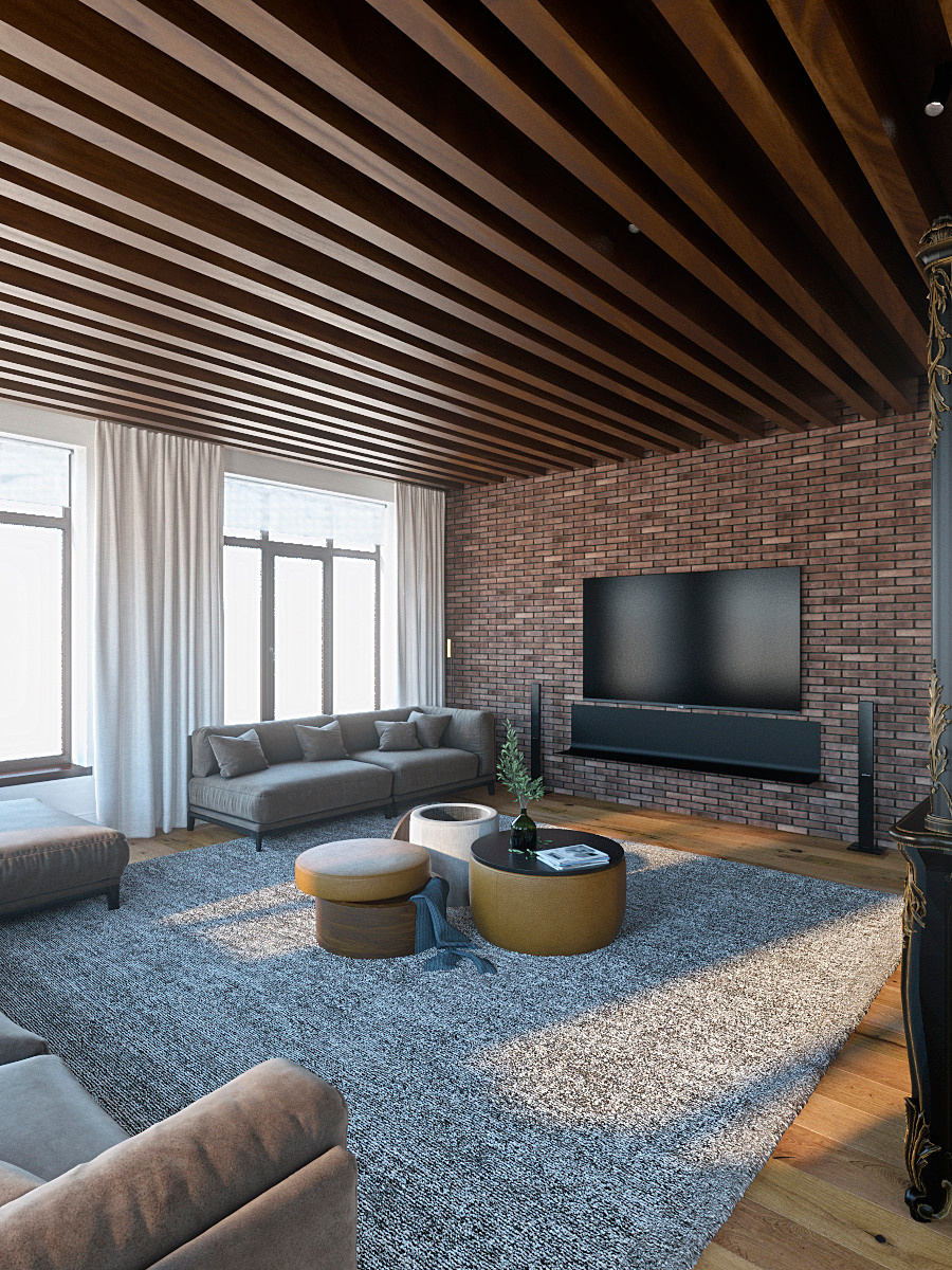 Коттедж г. Старая Русса на стадии проектирования. Дизайн интерьера в Пскове и Великом Новгороде