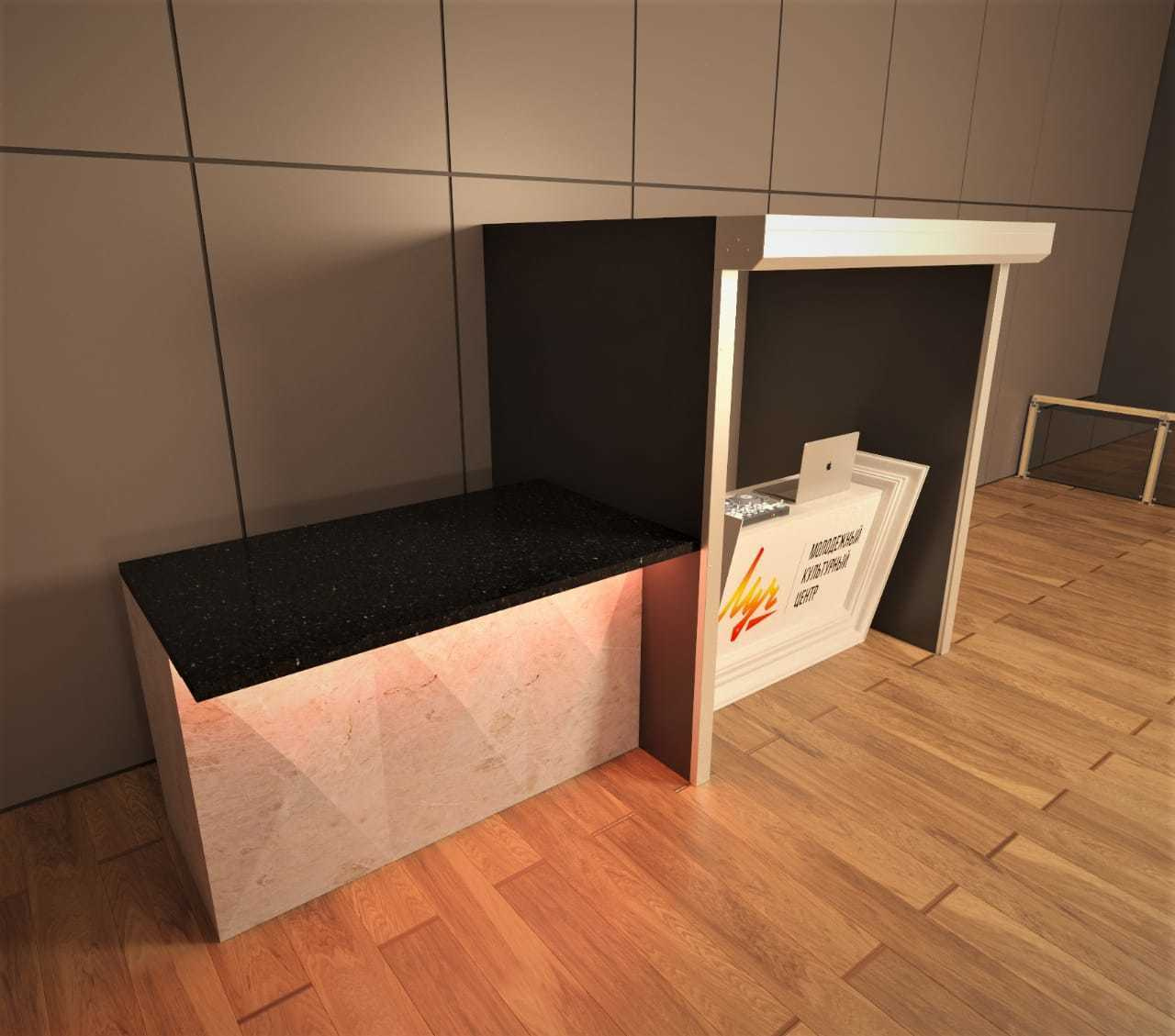 Актовый зал для детского центра «Луч». Батракова Наталья дизайнер интерьеров Санкт-Петербург Москва Архангель