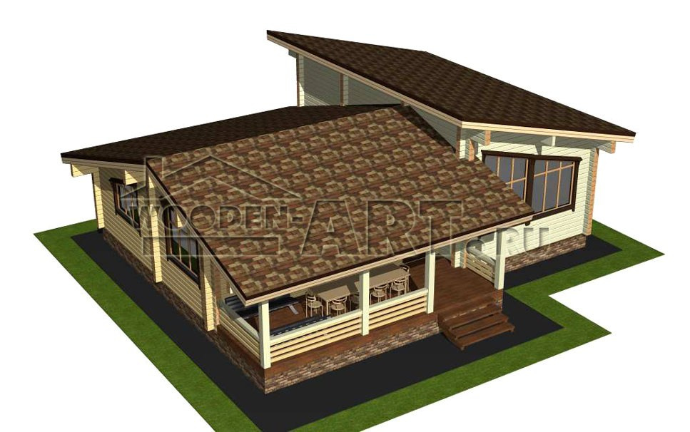 «Рассвет» 145 кв. м. Проекты деревянных домов