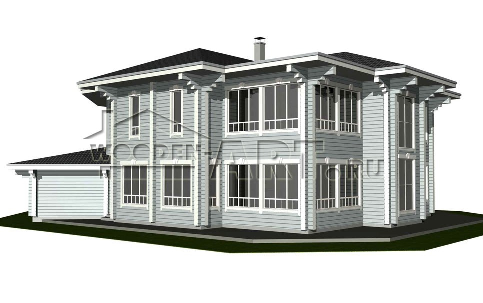 «Жуковка» 546 кв. м. Проекты деревянных домов