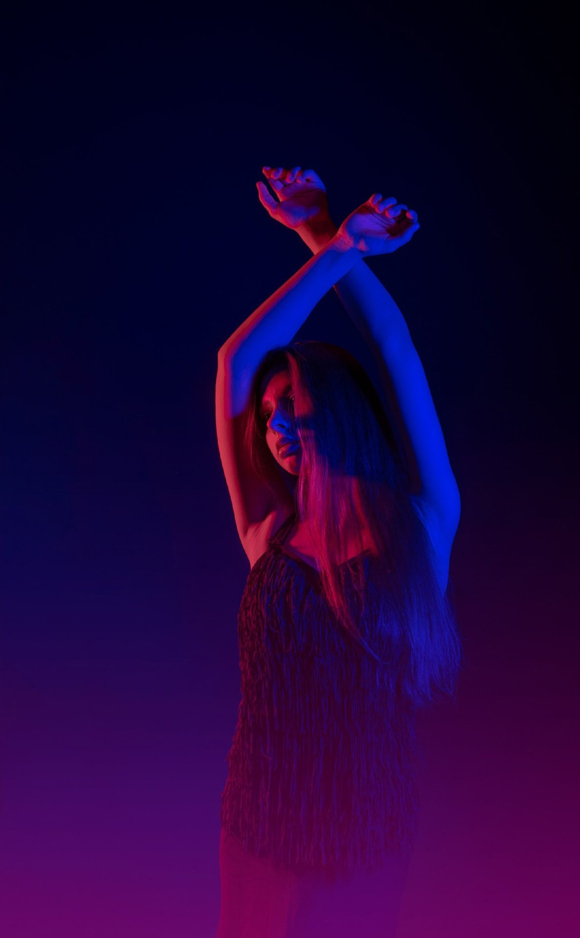 Портрет с цветным импульсом. Фотостудия DS Photo