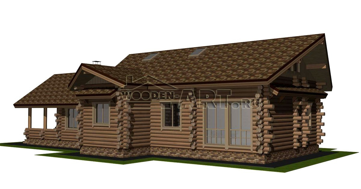 «Лесное» 252 кв. м. Проекты деревянных домов. Архитектор Ольга Мальцева