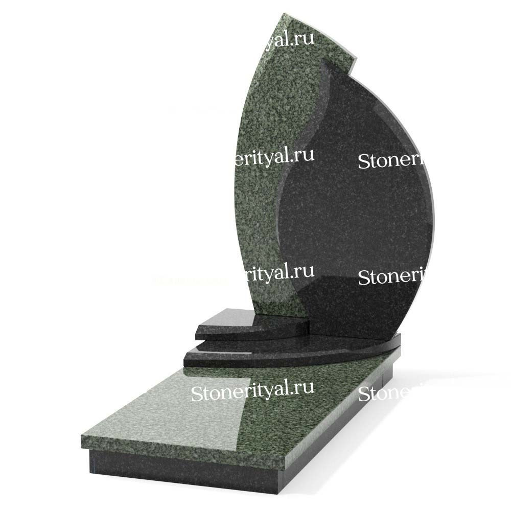 Комбинированные памятники на одного. Изготовление и установка памятников в Москве и МО