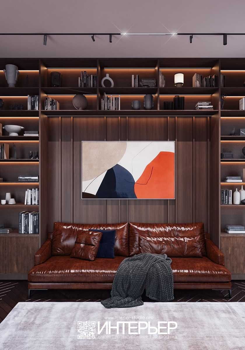 Дом Тамирлана и Айшат. 2 этаж. Дизайн интерьера, 3D визуализация и 3D моделирование. Создание проектов и чертежей. КМВ: Кисловодск, Пятигорск, Ессентуки и удаленно