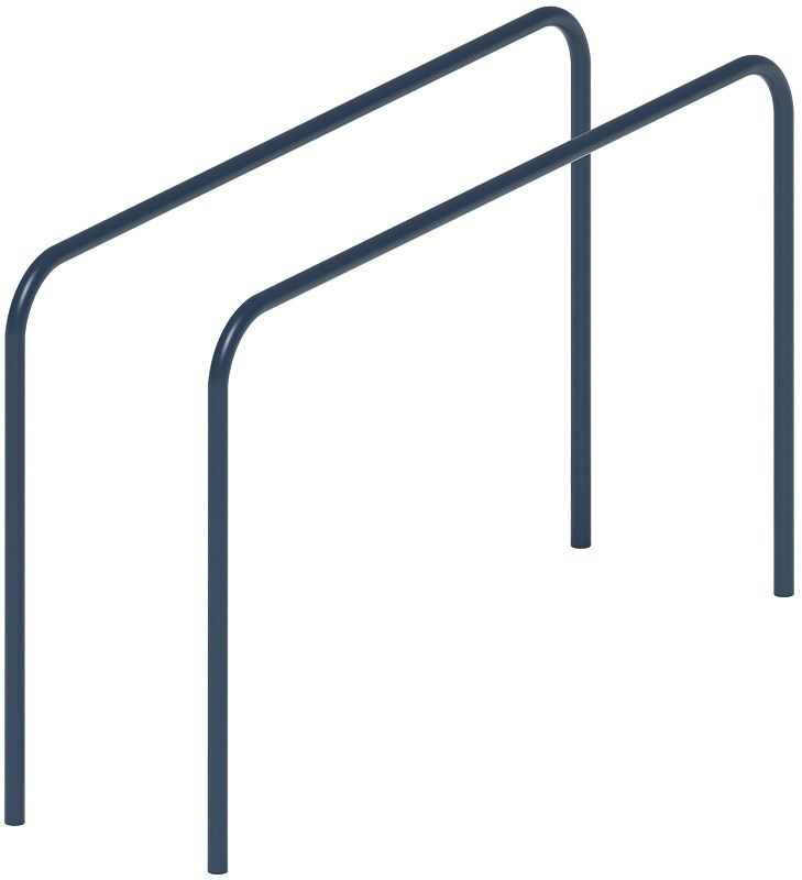 Брусья гнутые - СО 2.50.02-И1 Габариты (ШхДхВ): 2000х580х1300 Зона безопасности, мм: 5000х3580