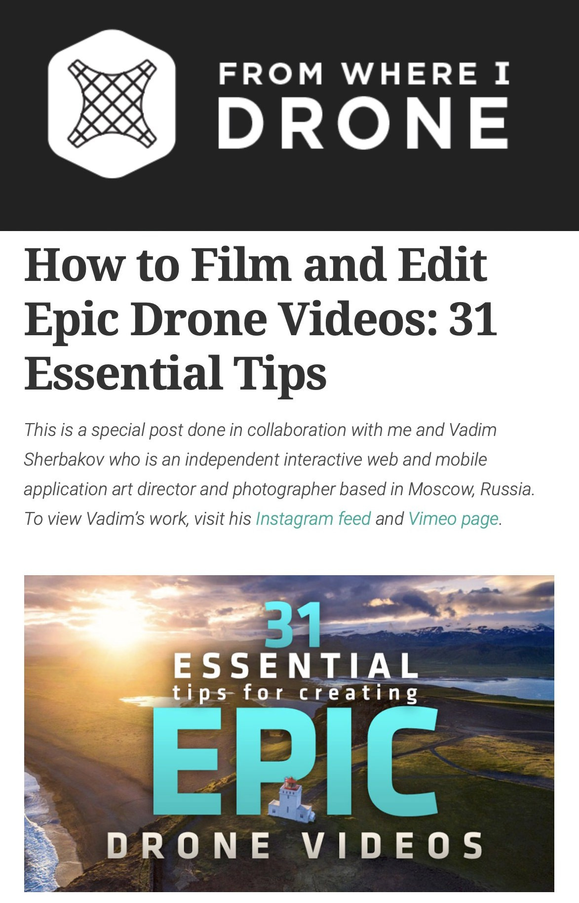 Press. Vadim Sherbakov Portfolio