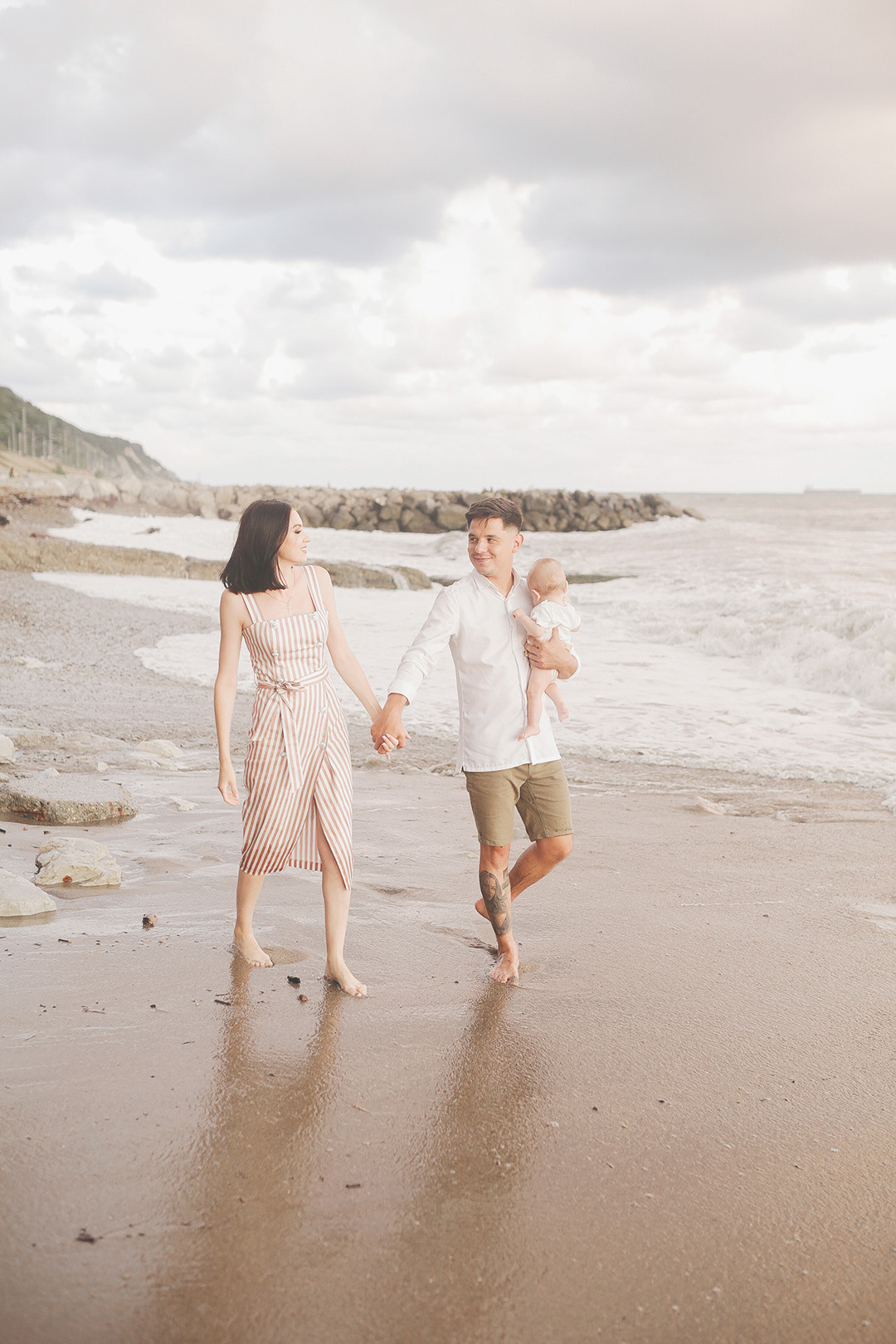 Прогулка у моря. Фотограф новорожденных и семей Туапсе Краснодарский край Анна Альтман