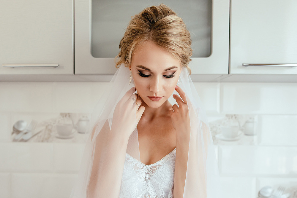 красивый портрет невесты