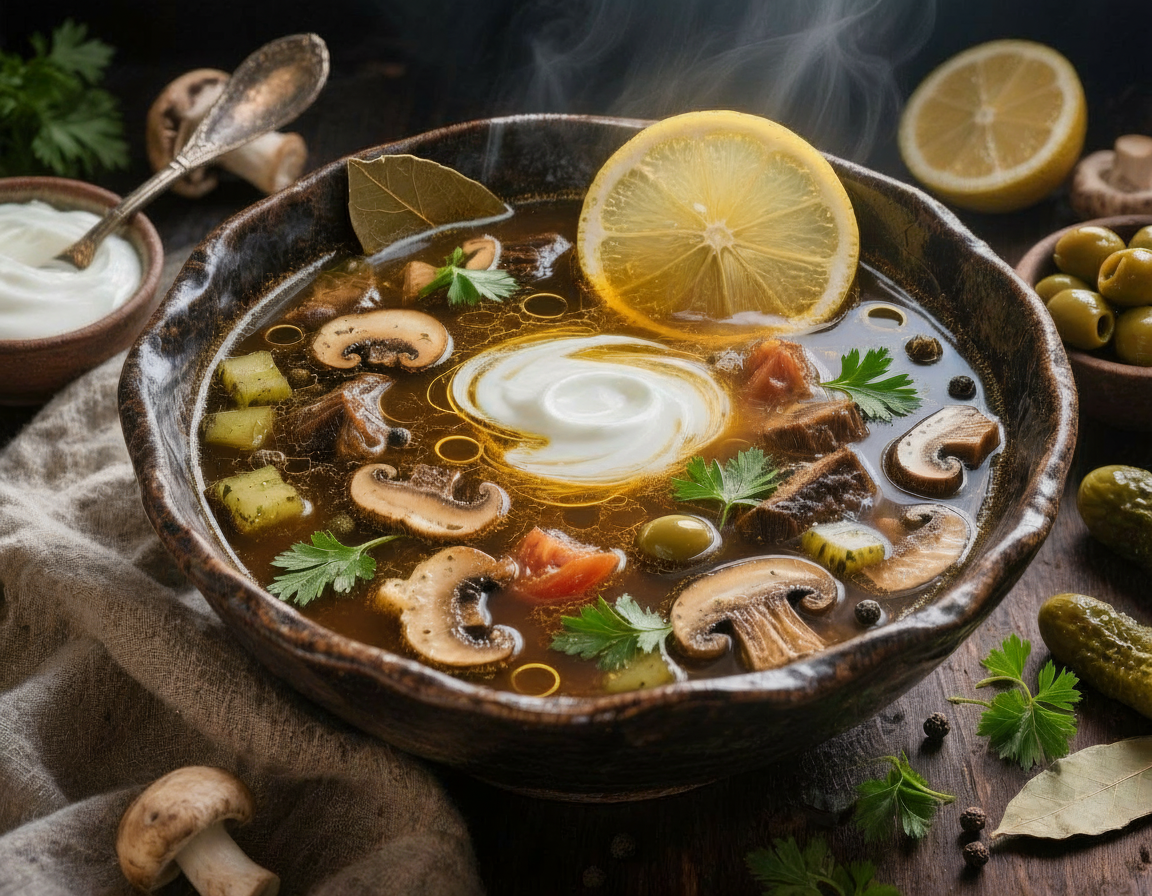 Создание фото для меню ресторана русской кухни