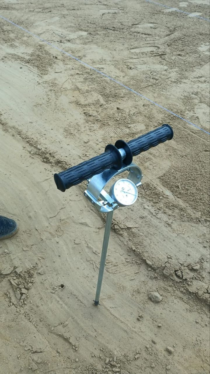 Проверка песчаного основания Плотномером 