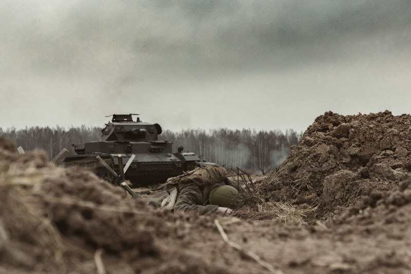 Военно-историческая реконструкция, реконструкция ВОВ, реконструкторы, кинокомплекс Военфильм, репортаж, 1941 год, Битва за Москву