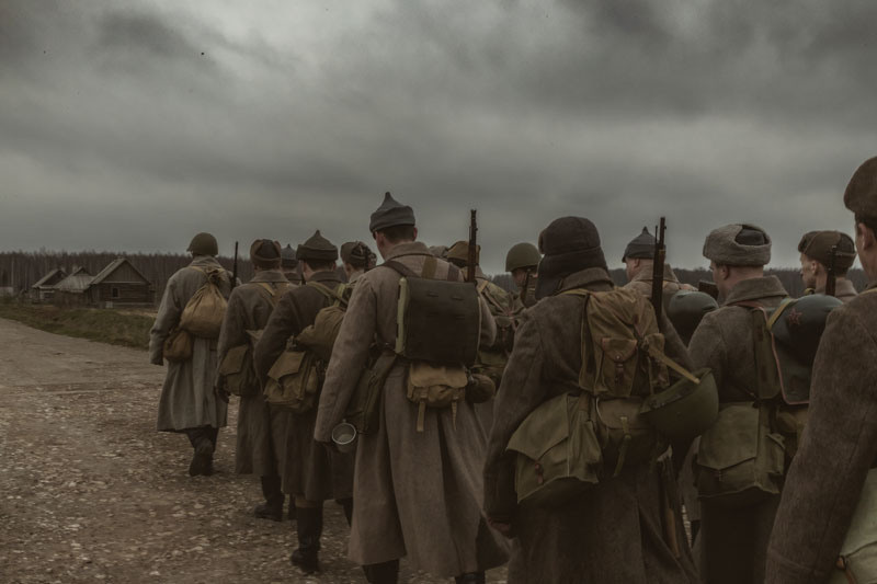 Военно-историческая реконструкция, реконструкция ВОВ, реконструкторы, кинокомплекс Военфильм, репортаж, 1941 год, Битва за Москву