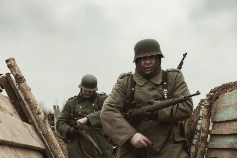 Военно-историческая реконструкция, реконструкция ВОВ, реконструкторы, кинокомплекс Военфильм, репортаж, 1941 год, Битва за Москву