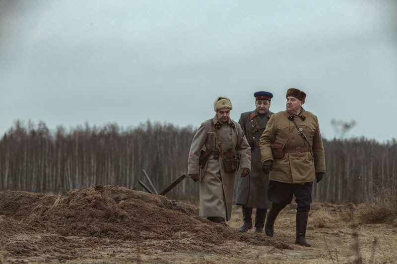 Военно-историческая реконструкция, реконструкция ВОВ, реконструкторы, кинокомплекс Военфильм, репортаж, 1941 год, Битва за Москву