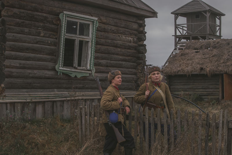 Военно-историческая реконструкция, реконструкция ВОВ, реконструкторы, кинокомплекс Военфильм, репортаж, 1941 год, Битва за Москву