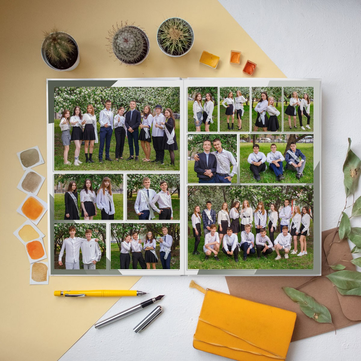 3 разворота 9кл. Детский, семейный и школьный фотограф Светлана Волжанина