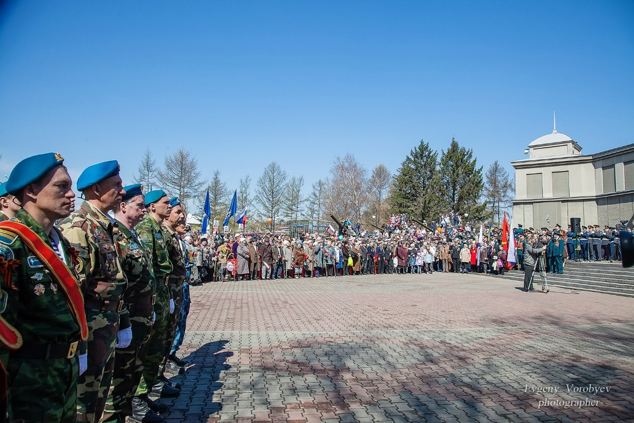Празднование Дня победы 9 мая в Красноярске