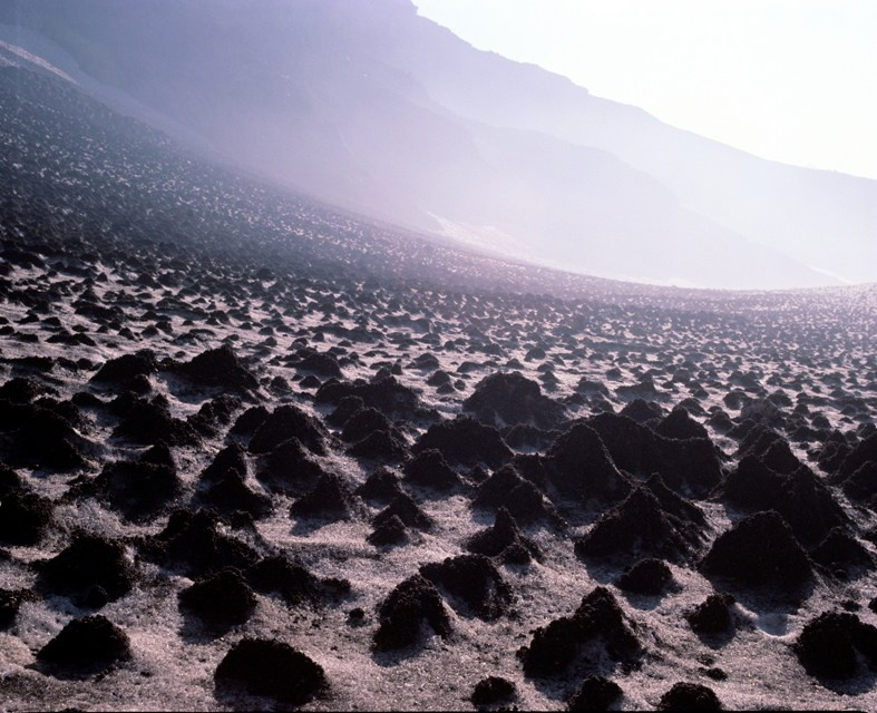 Вход в кратер Мутновского вулкана. 1975г