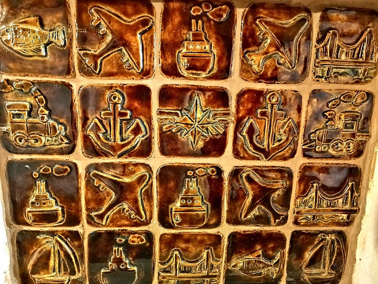 Панно на печь. Керамика с историей. Елена Рогалёва