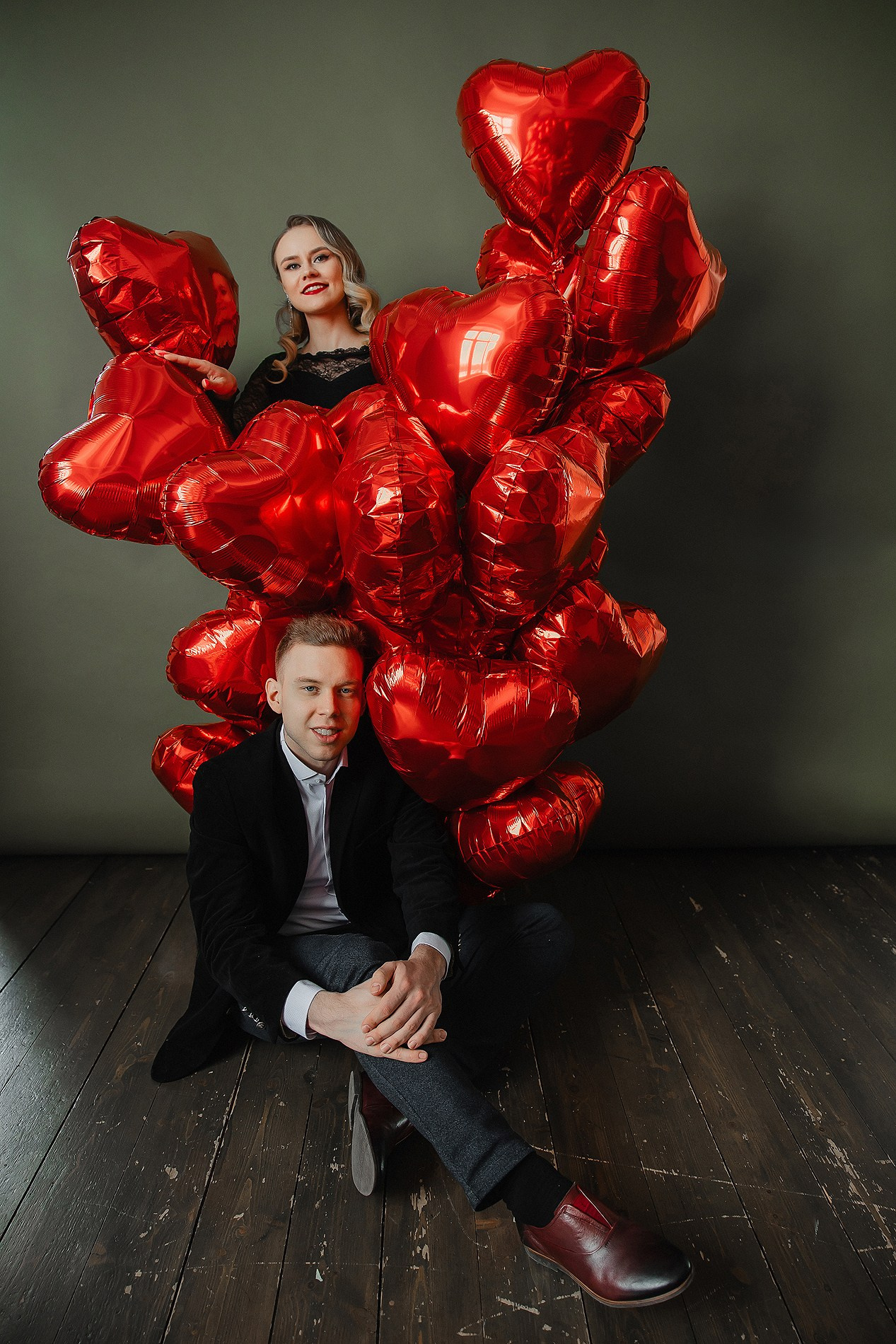 Love story в студии. Фотограф Олеся Жомер