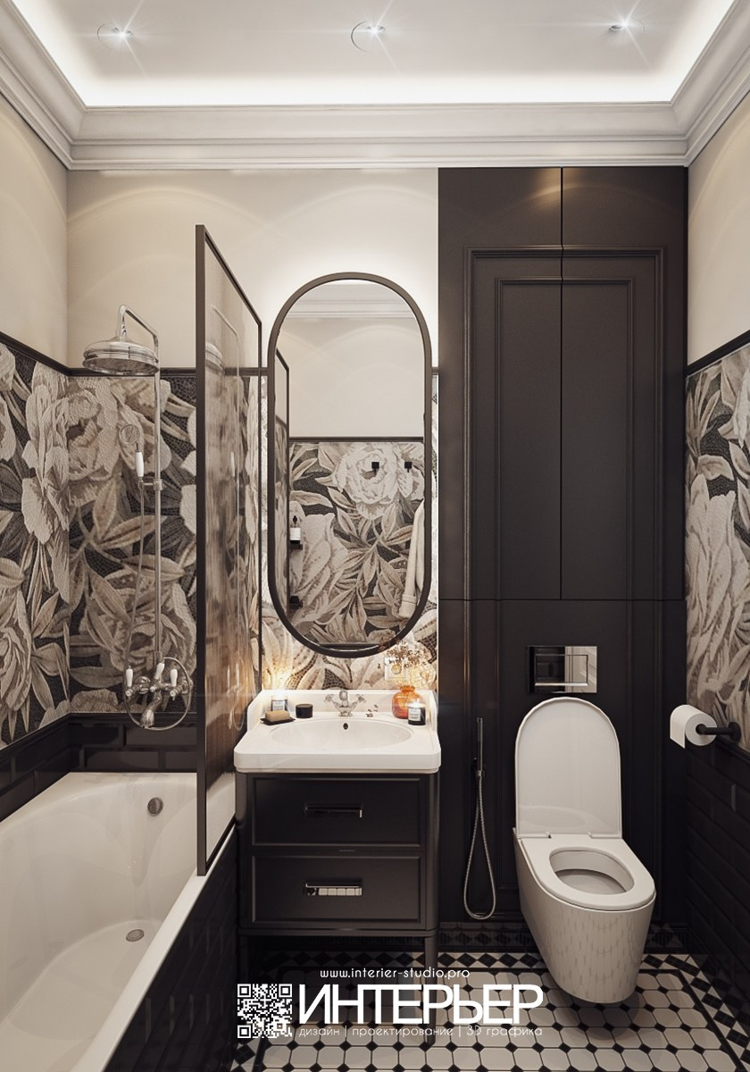 Дизайн-проект квартиры 45 кв. м в ЖК «Курортный» г. Пятигорск, КМВ. Дизайн интерьера, 3D визуализация и 3D моделирование. Создание проектов и чертежей. КМВ: Кисловодск, Пятигорск, Ессентуки и удаленно