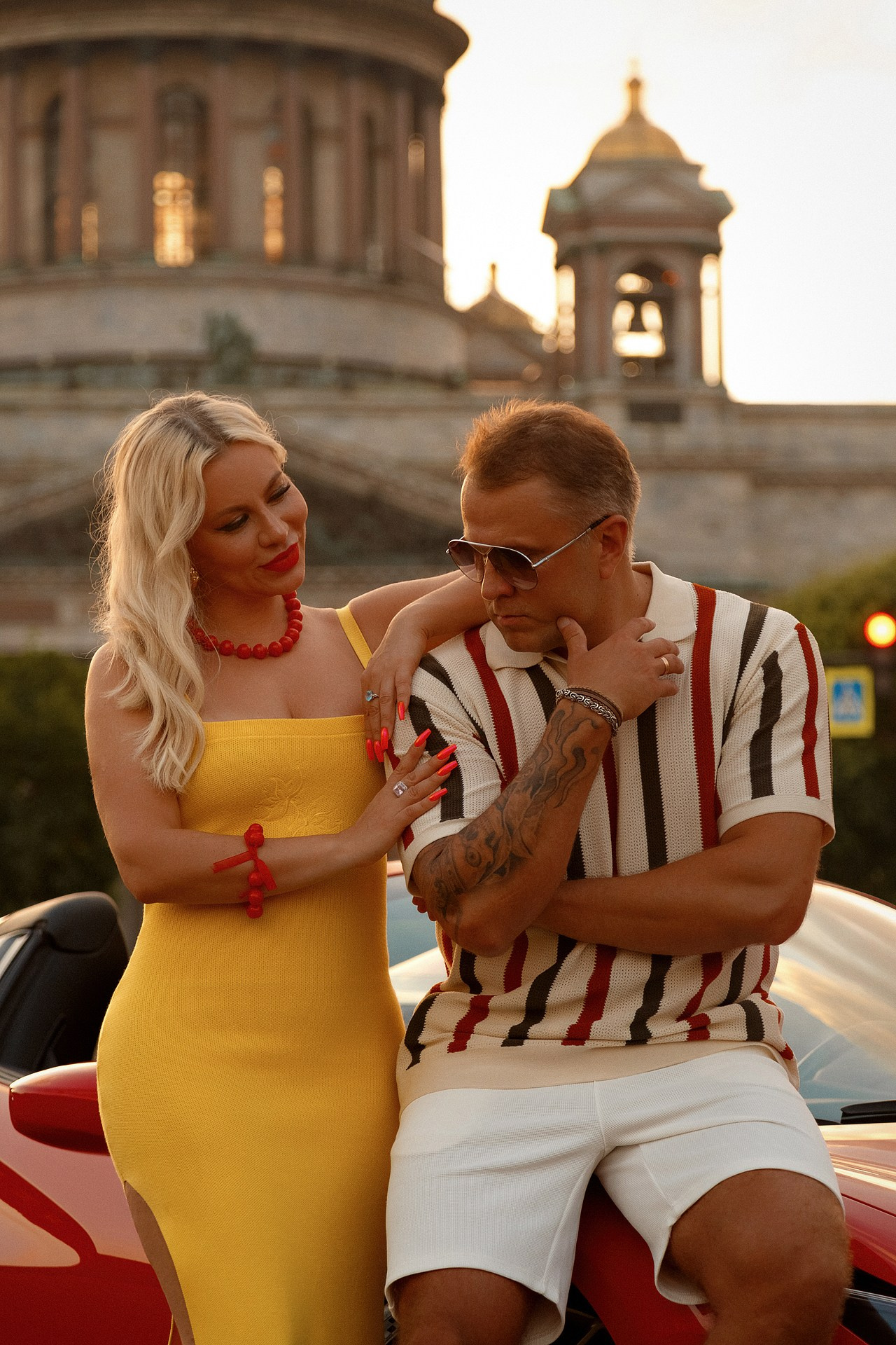 Фотосессия с феррари. Светский фотограф Санкт-Петербург и ЛО